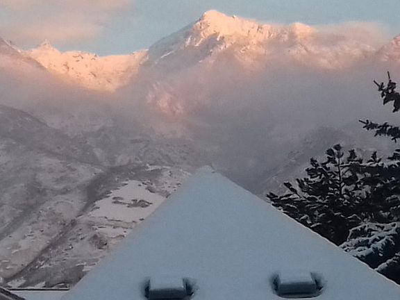 View from house in winter