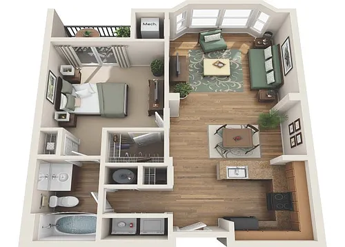Floor plan Montreal