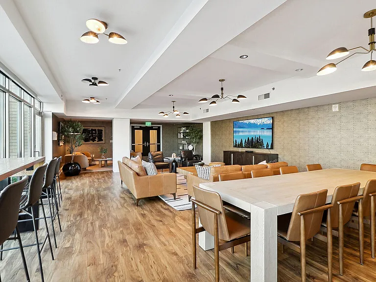 Modern open-concept lobby