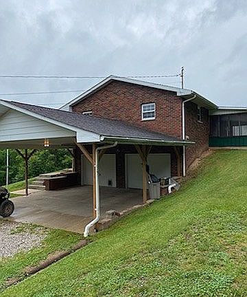 2 stall Garage with carport 