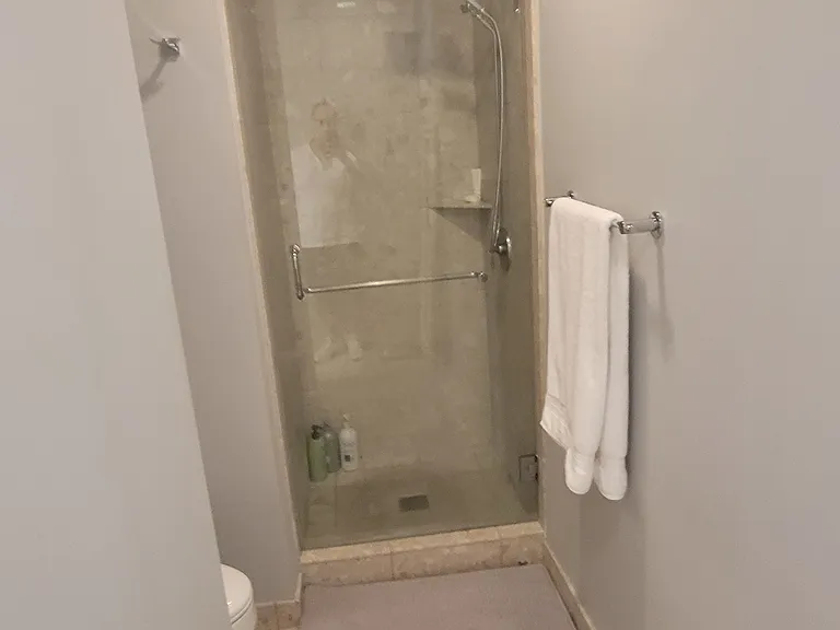 Master bathroom standing shower