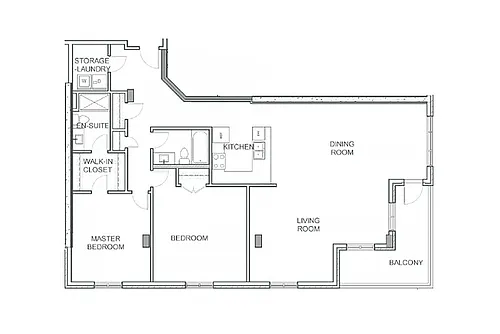 Floor plan 2 Bedroom, 2 Bath F
