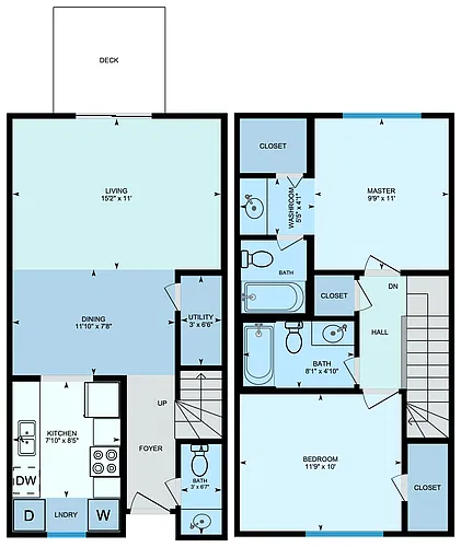 Floor plan Townhome D2