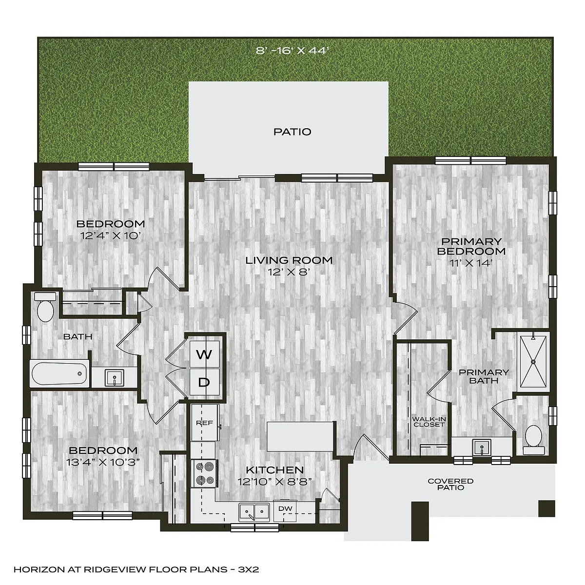 Floor plan 3 Bed 2 Bath