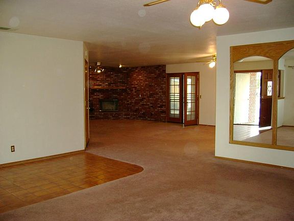 Front room looking onto den