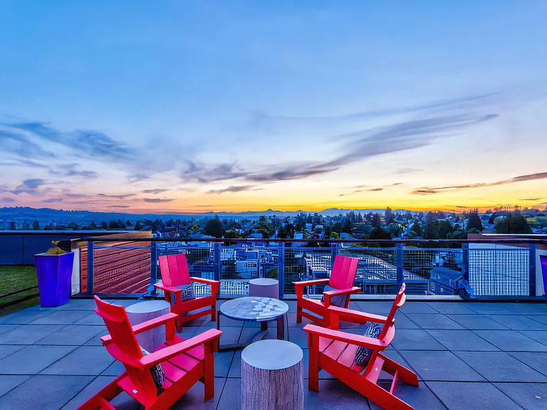 Outdoors Open Air Party Patio with Fire Pits and Seating Areas