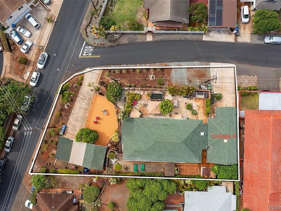 Unit for rent is the separate structure labeled as Cottage A