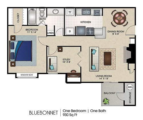 Floor plan Bluebonnet