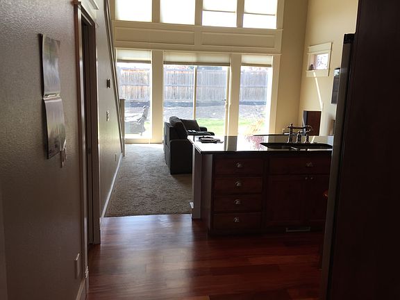 20' Ceilings in Living Room