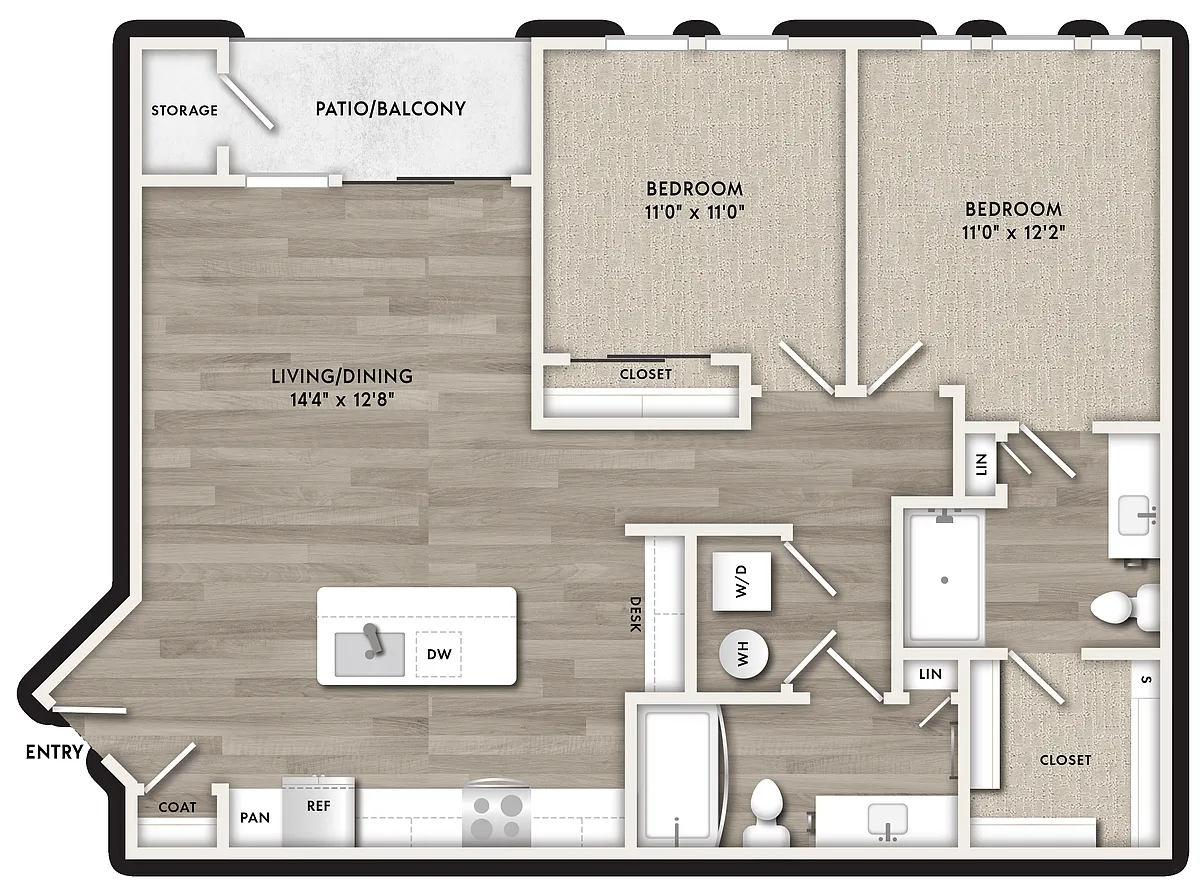 Floor plan B1 - Affordable