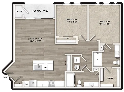 Floor plan B1 - Affordable