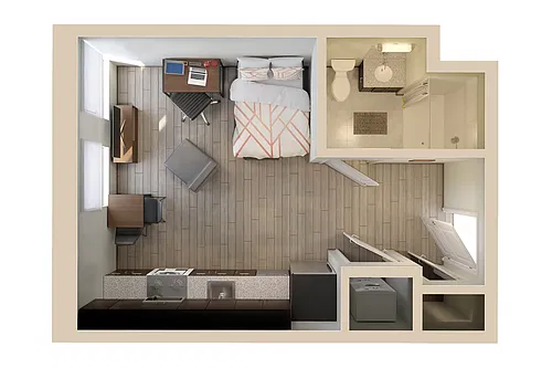Floor plan Studio