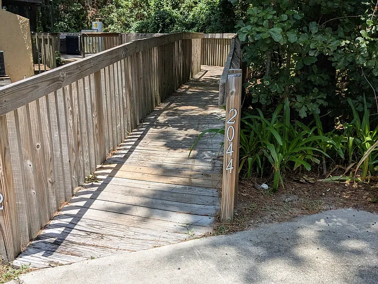 walkway to townhouse