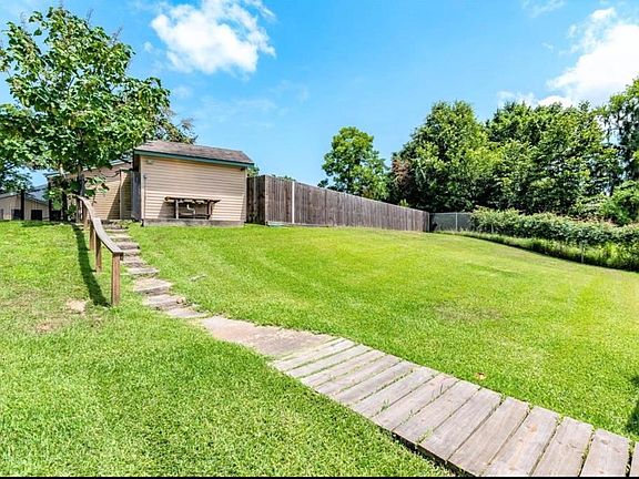 Steps from lake back up to property
