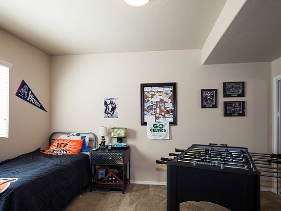 Large bedroom in basement