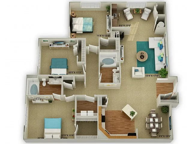 Floor plan Legend with Sunroom