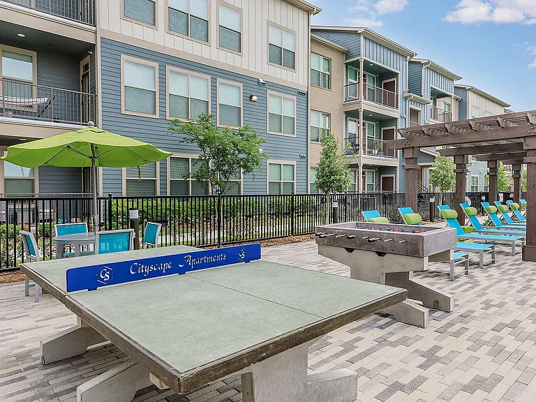 Play and Relax at the Outdoor Recreation Area at Cityscape Apartments