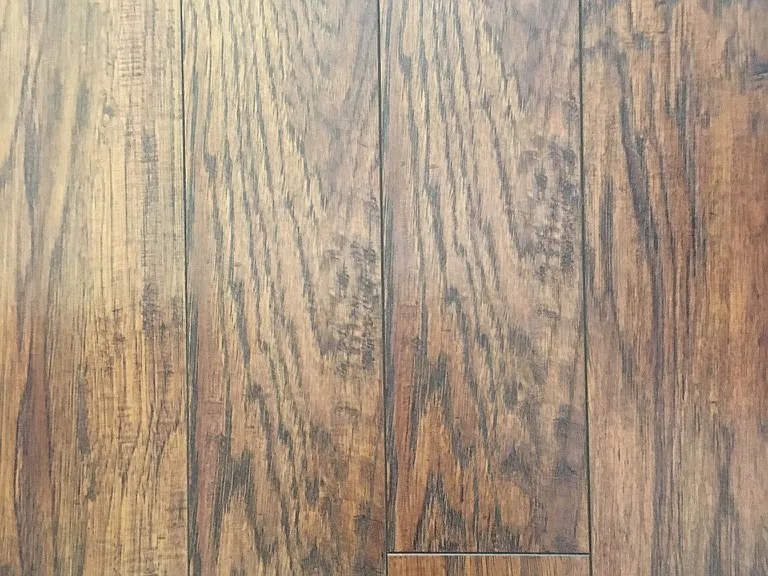 Detail of laminate flooring