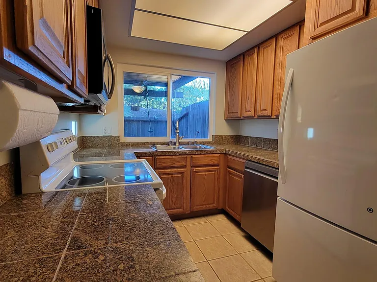 There is a built in reverse osmosis water filtration system. The fridge has ice maker.