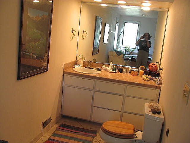 large upstairs bath/computer area upstairs