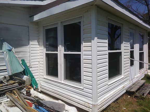 Right side of front of house