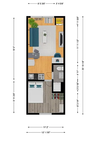 Floor plan Back Building