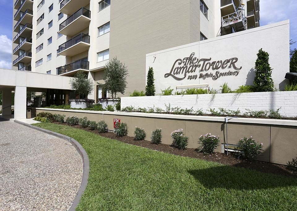 Lamar Tower, full service high rise, 23 stories with 280 units. Valet, Concierge, Porters, in house maintenance.