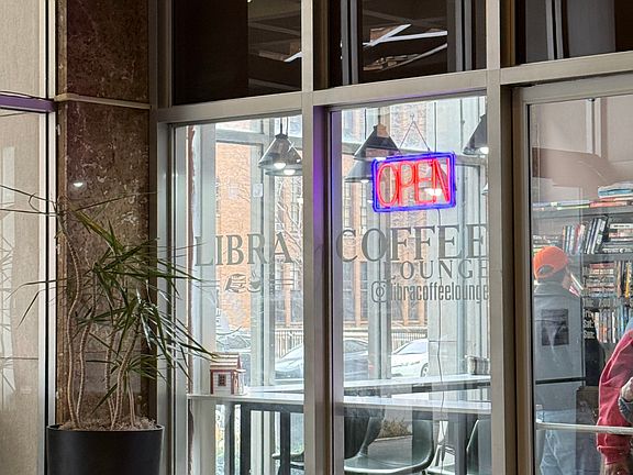 Coffee Shop in building