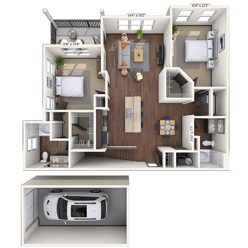 Floor plan Hampton