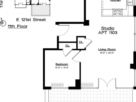 2nd image of 203 E 121st St APT 1103