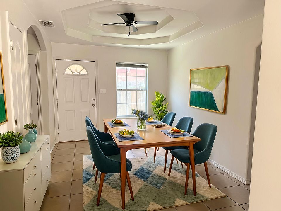 Dining room by the back door