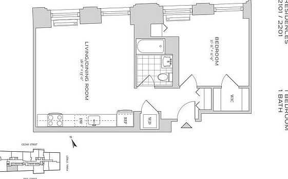 2nd image of 70 Pine St APT 2201