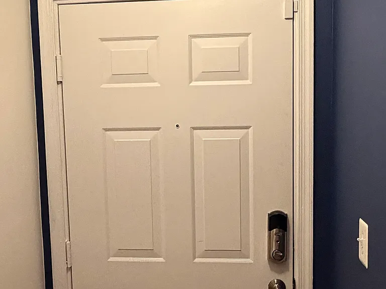 This photo shows the interior of the entrance door.