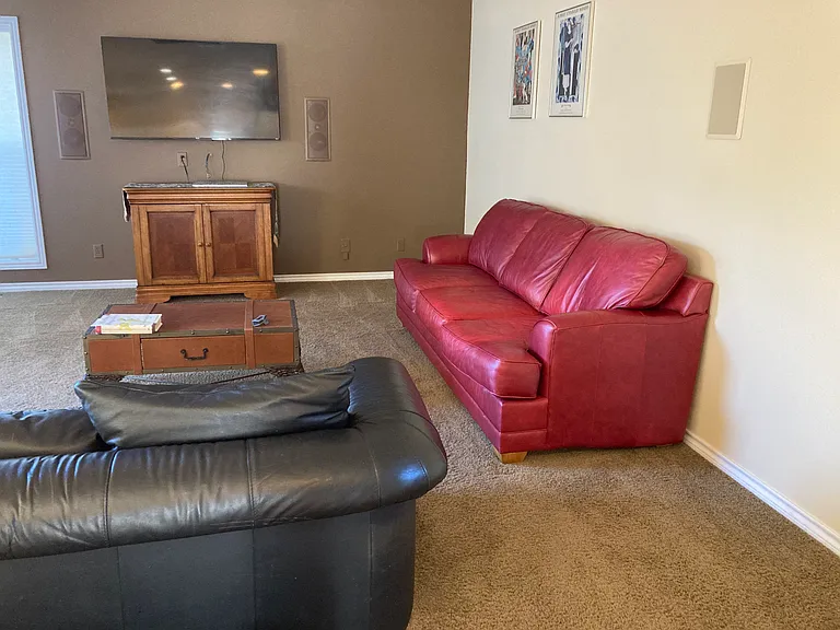 Family room off the kitchen