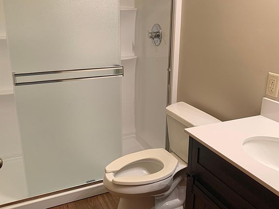 Remodeled bathroom - new shower and sink