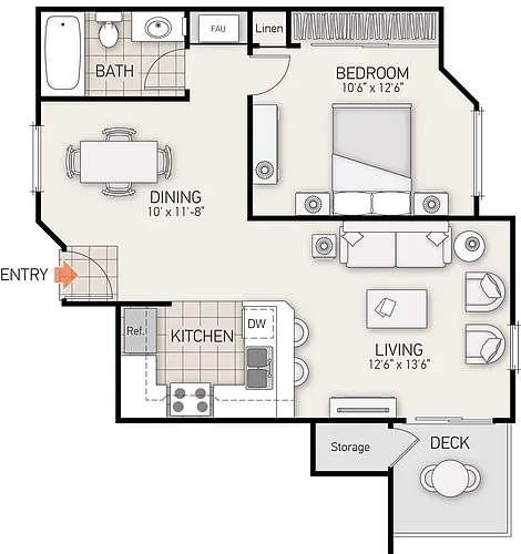 Floor plan Berkeley - Plan A