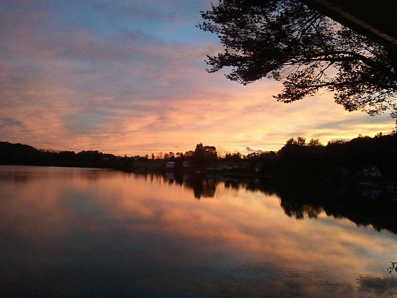 Sunset from the porch