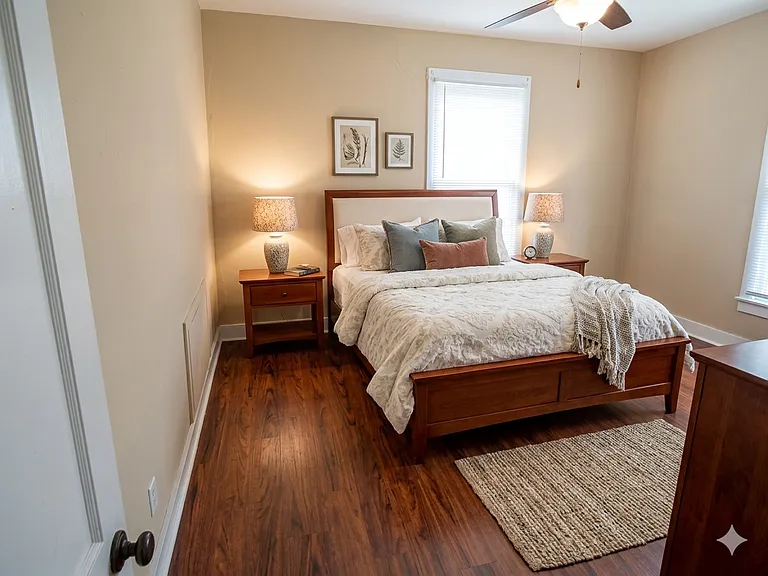 Back bedroom staged
