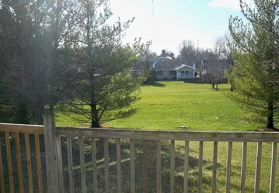 Private backyard with trees and fencing on 2 sides, but back not fenced