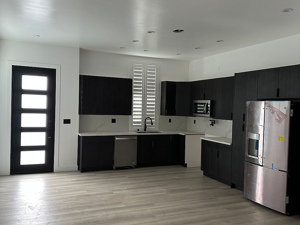 Downstairs Living space with kitchen pictured