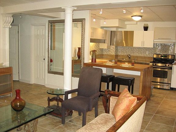 Open Concept Living/View from LR to Kitchen