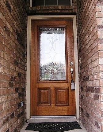 Leaded Glass Front Door