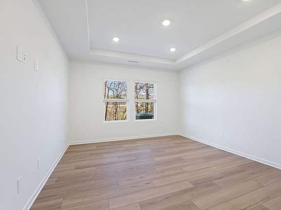 Primary bedroom in the Sherwood floorplan at a Meritage Homes community in Raleigh, NC.