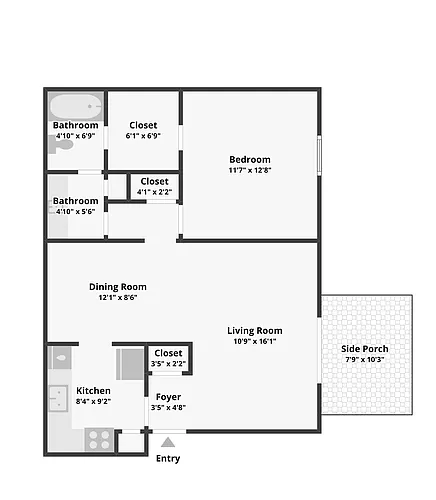 Floor plan 1X1