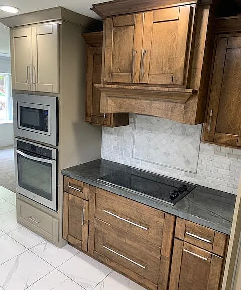 Range and high end wood cabinetry