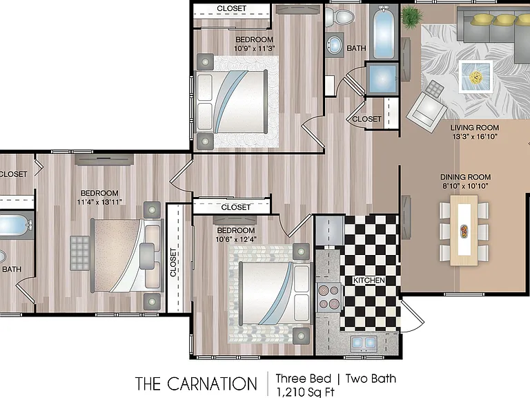 1210 sq ft 1210 sq ft
