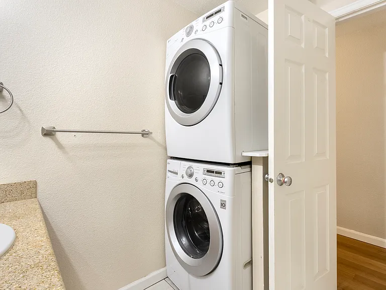 Washer and dryer in unit
