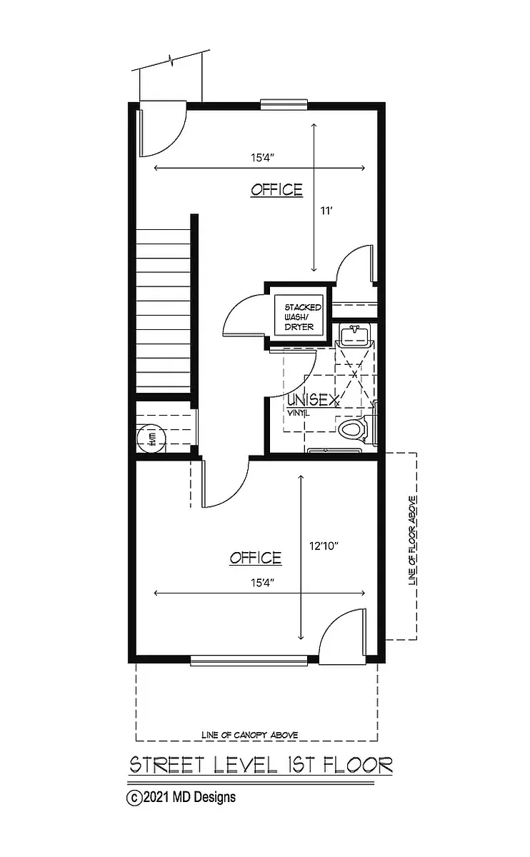 Floor plan Live/Work Townhome