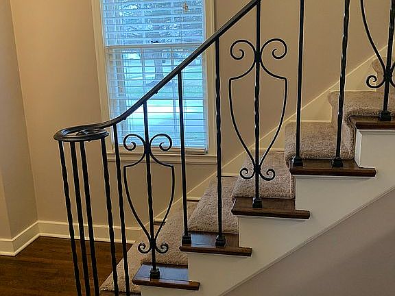 Wrought iron staircase