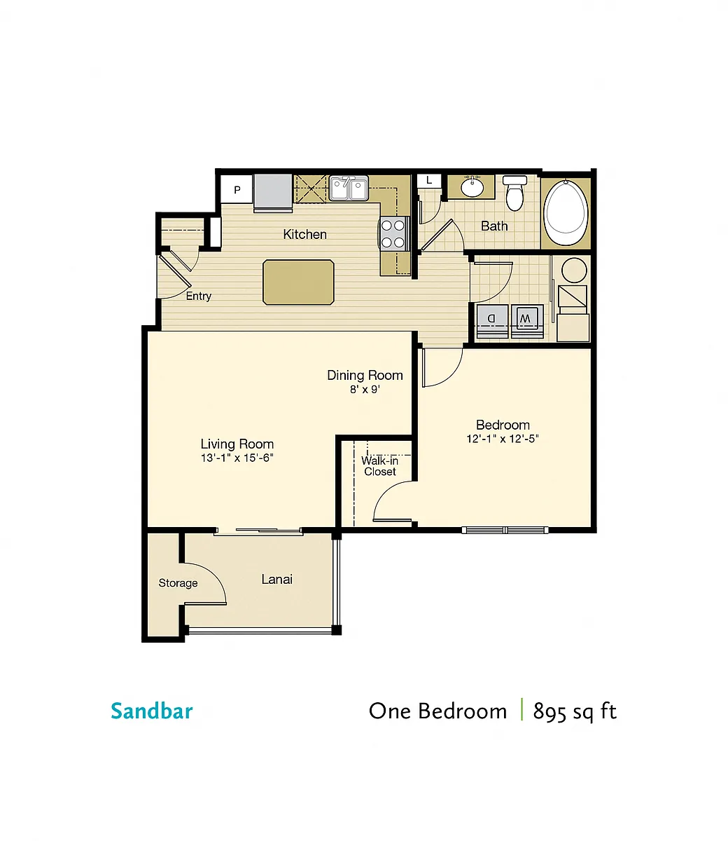 Floor plan Sandbar